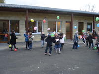 Le lâcher de ballons